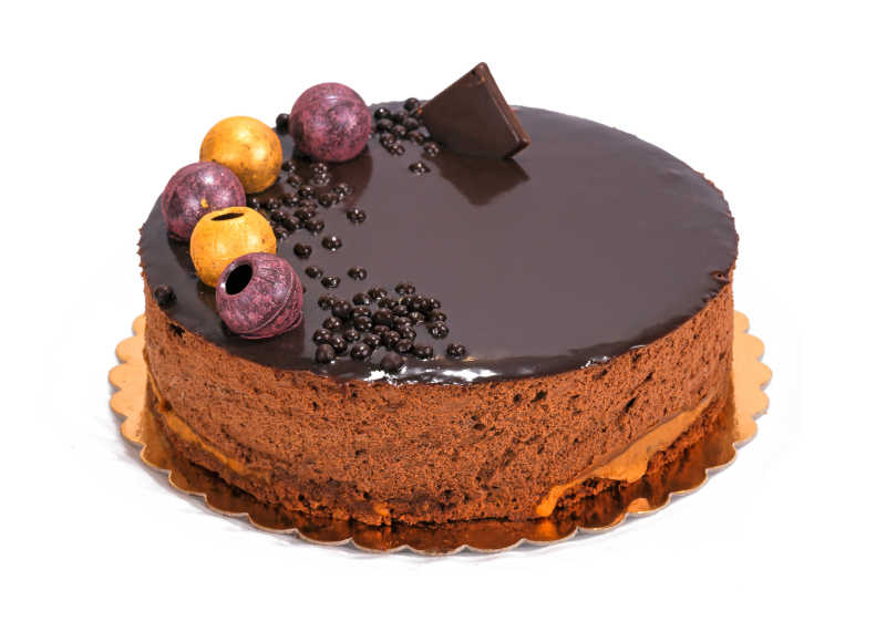 深棕色巧克力蛋糕