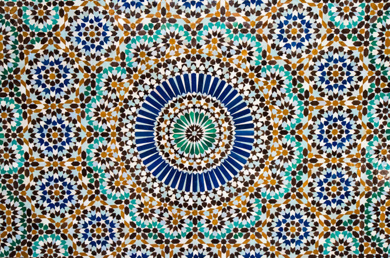 摩洛哥瓷砖背景