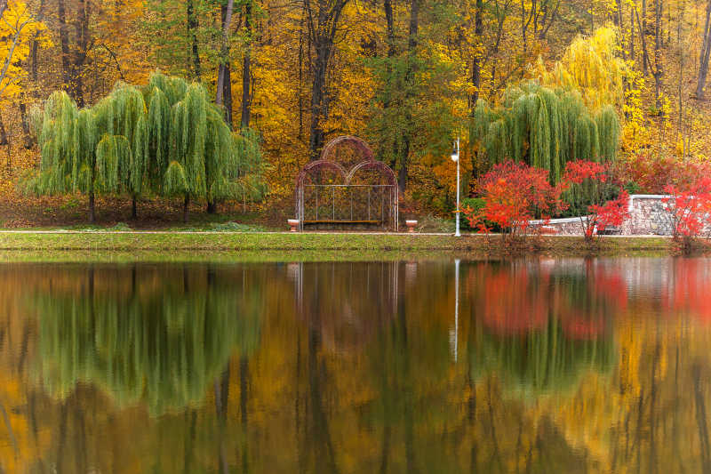 秋季公园自然风景