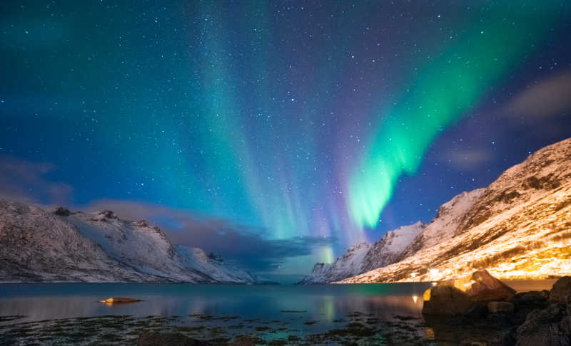 挪威极地之光特写
