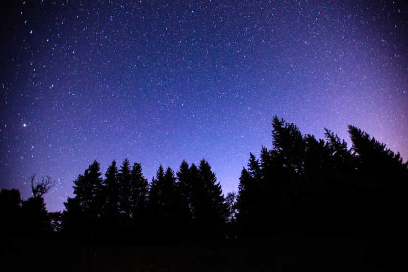 夜色星空特写