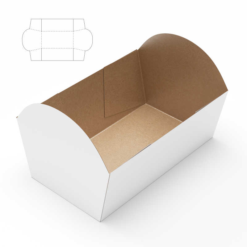 白色纸板蛋糕托盘包装盒