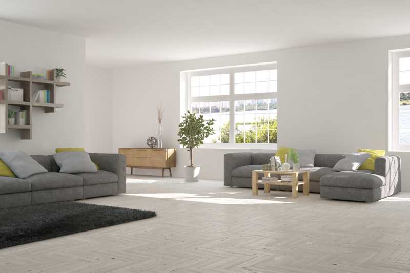 白色现代沙发房装修设计