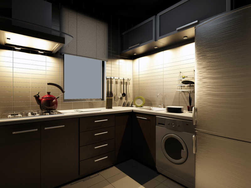 现代科技化厨房室内设计
