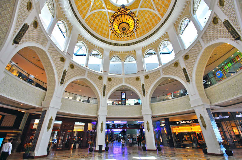 迪拜豪华购物中心大厅