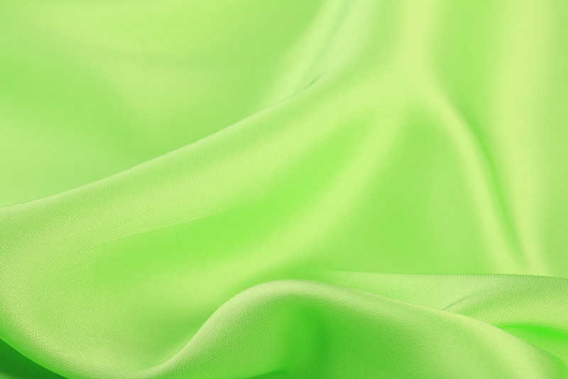 浅绿色光滑缎织物特写