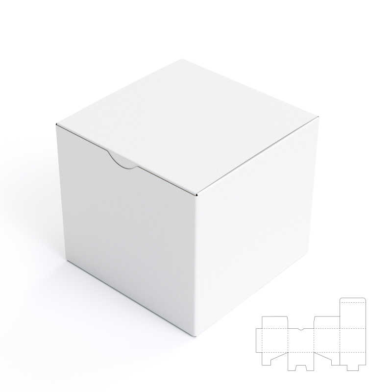 白色立方体盒子