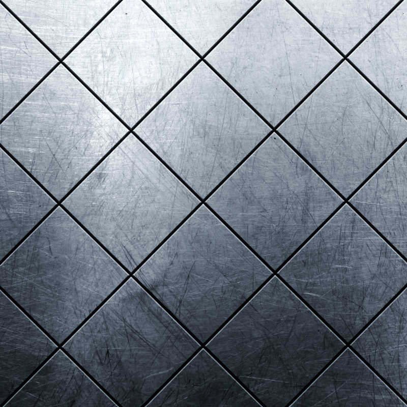 灰白色整齐正方形金属背景