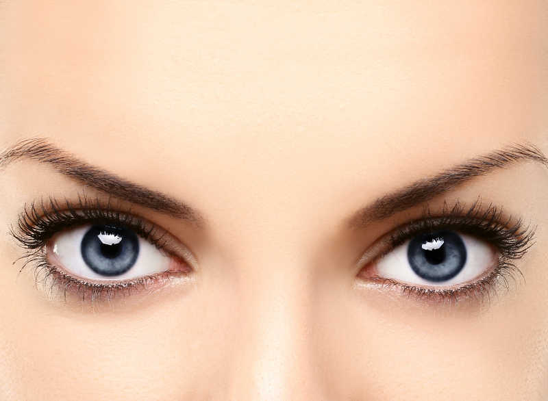 女人的眼睛和眉眼