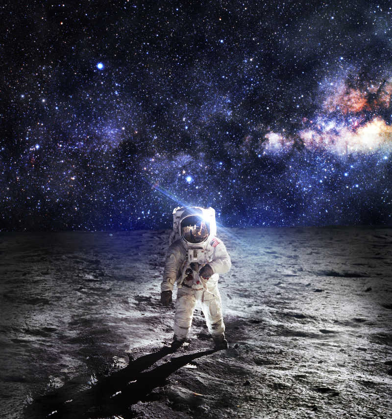 月球探索的宇航员