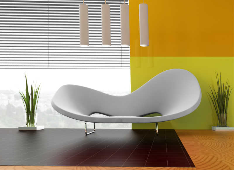 3D现代室内休息椅设计