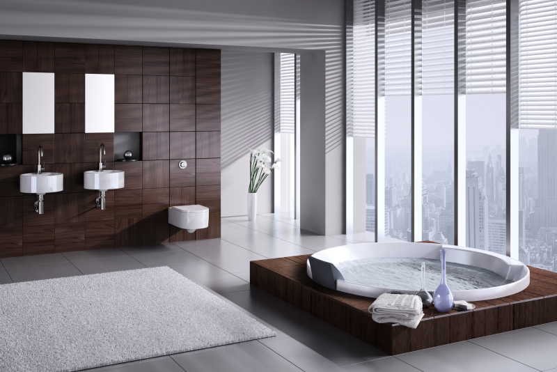 现代豪华浴室室内设计