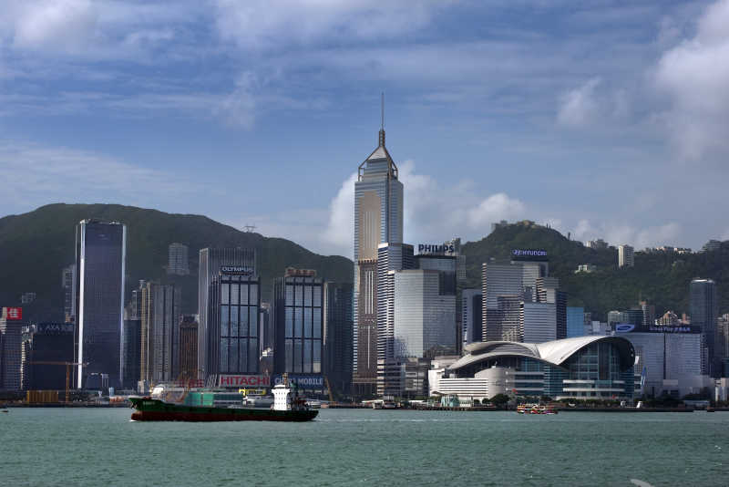 中国香港港口摩天大楼