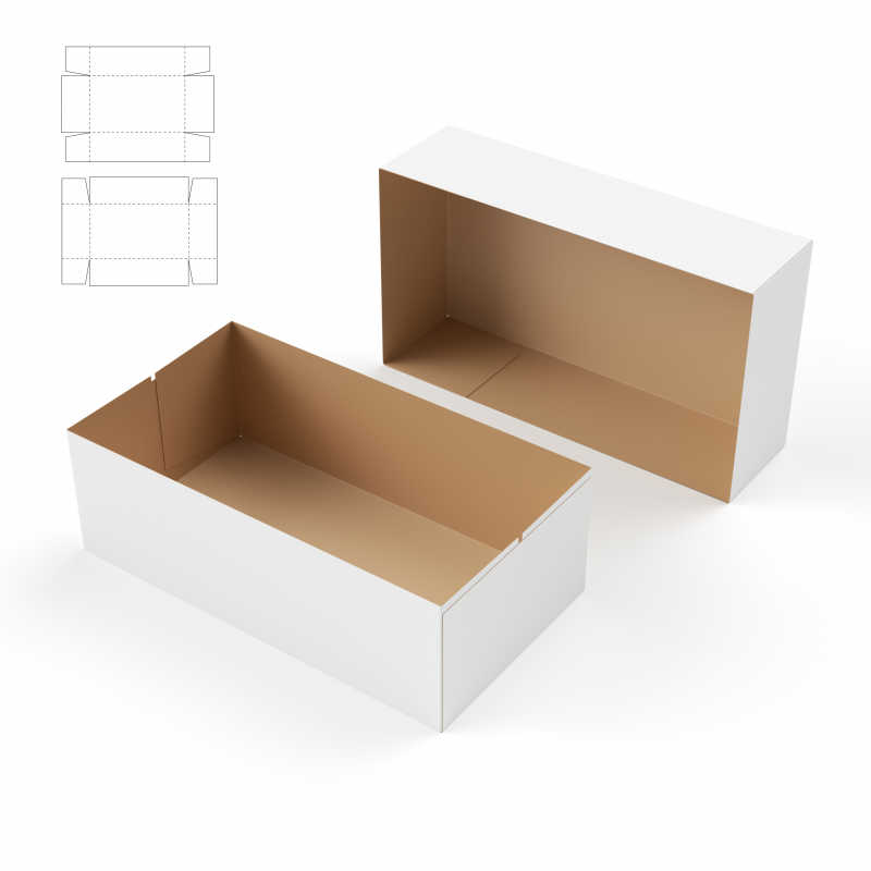 各种包装盒的包装盒设计展开图