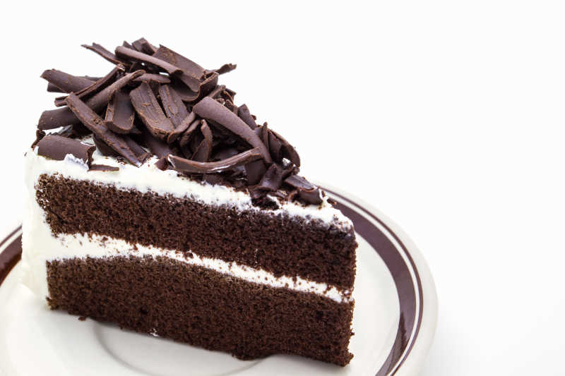 白底巧克力蛋糕