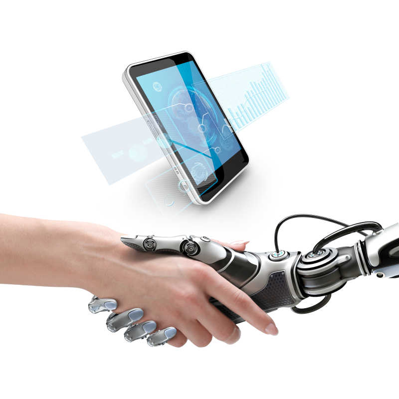 机器人与人类握手