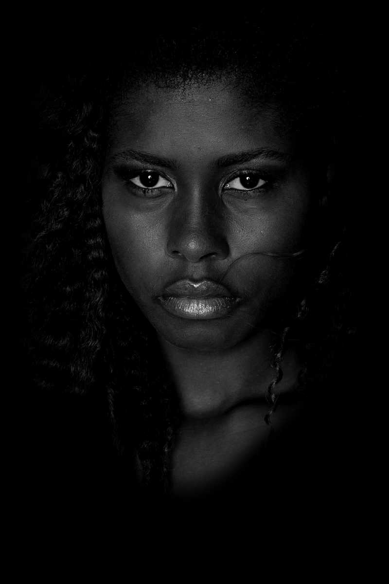 黑人美女肖像