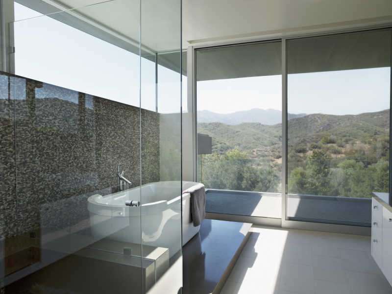 现代浴室浴缸设计