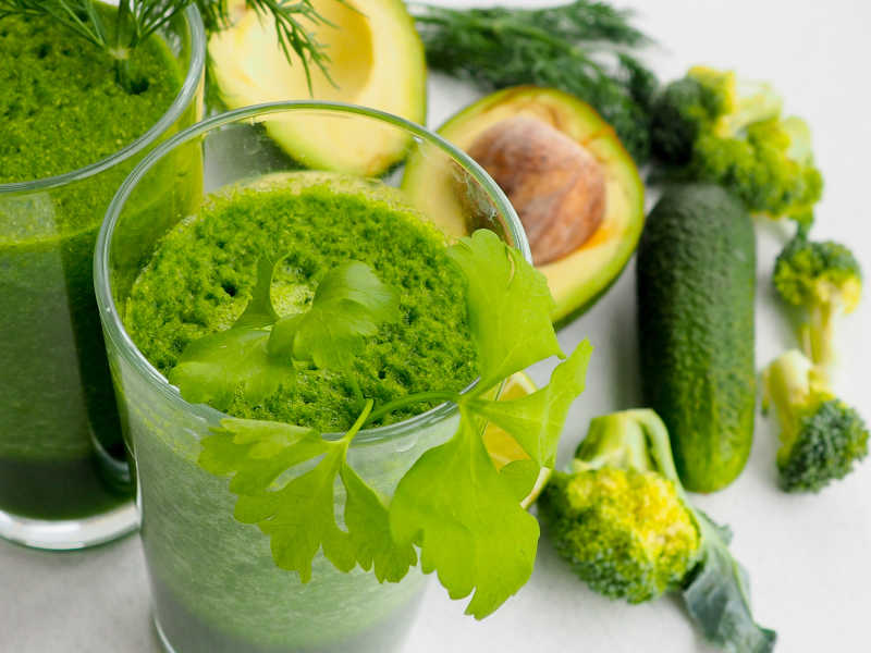 健康绿色蔬菜汁