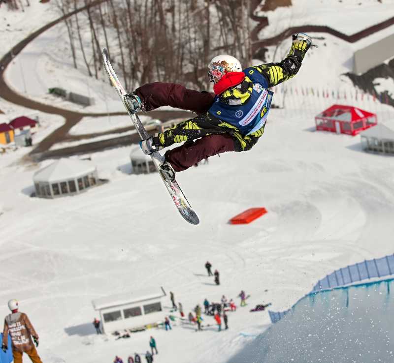 俄罗斯滑雪锦标赛表演