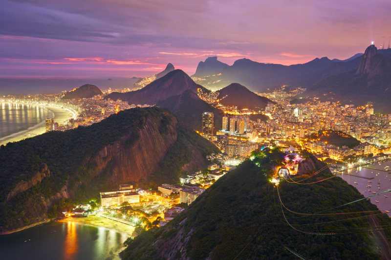 美丽的巴西落日风景