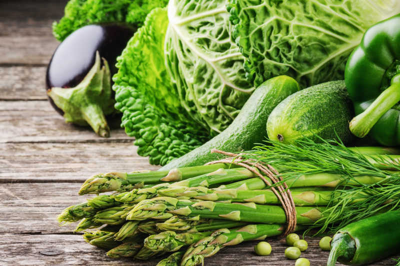 健康的绿色蔬菜