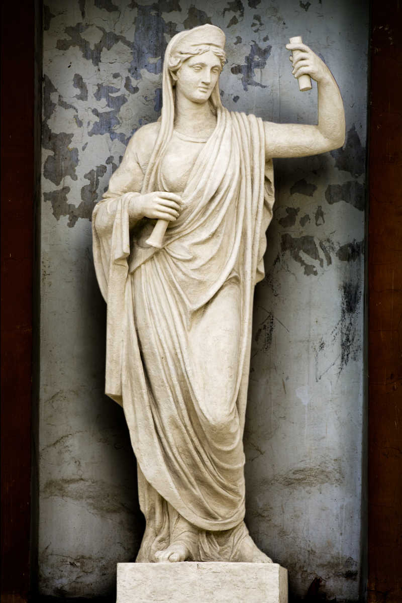 雅典娜古希腊神话中的智慧女神的雕像