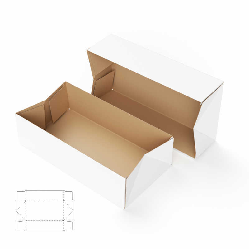 两个纸箱包装盒