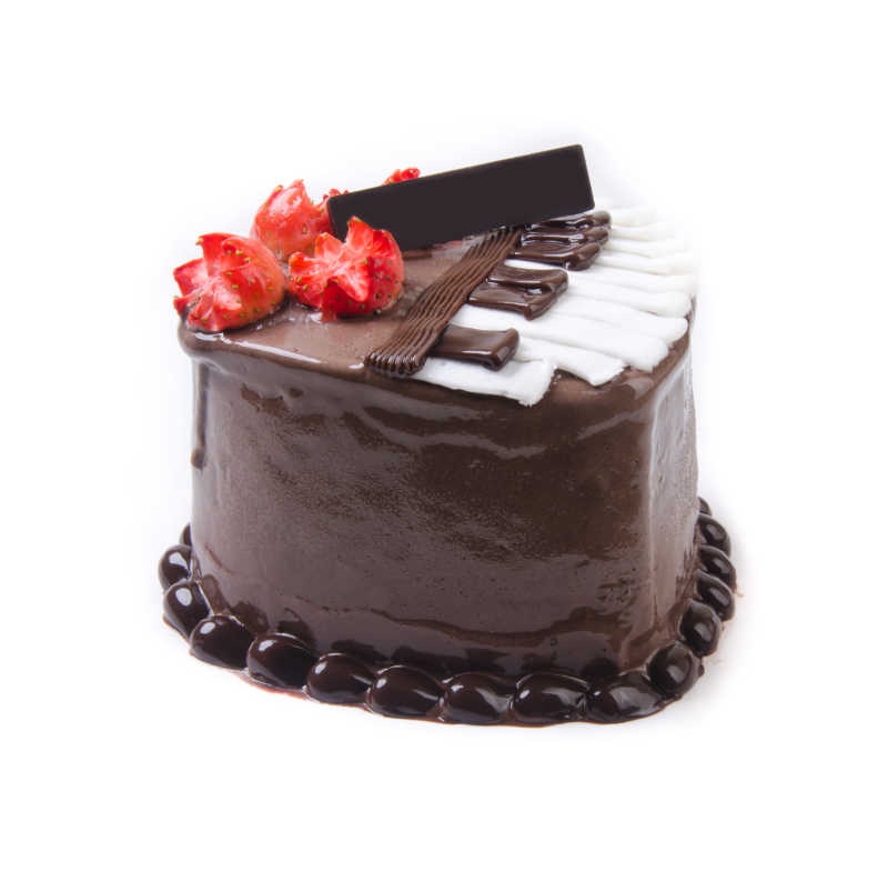 钢琴模子草莓巧克力蛋糕