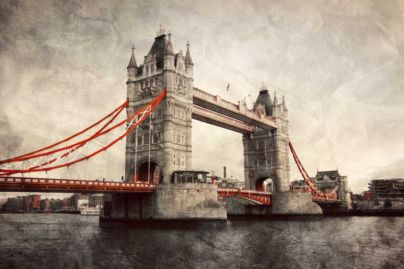 英国伦敦塔桥风景