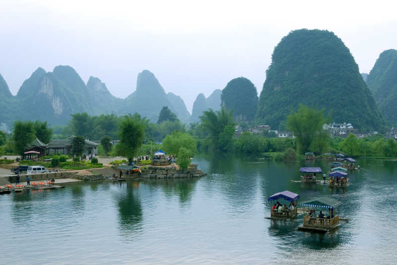 广西阳朔河流风景