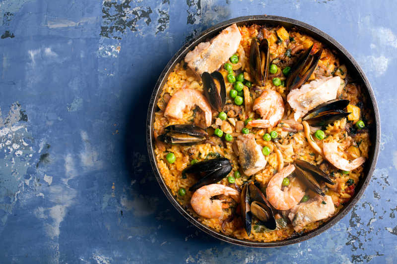 西班牙海鲜饭海鲜锅