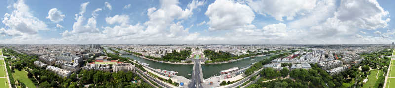 巴黎的360度全景