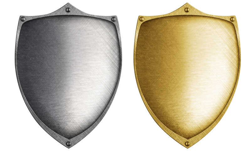 青铜和钢制金属盾牌