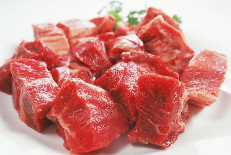 鲜红生肉块