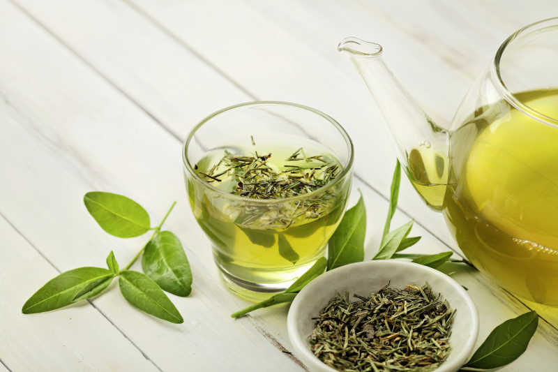 健康绿茶与茶叶