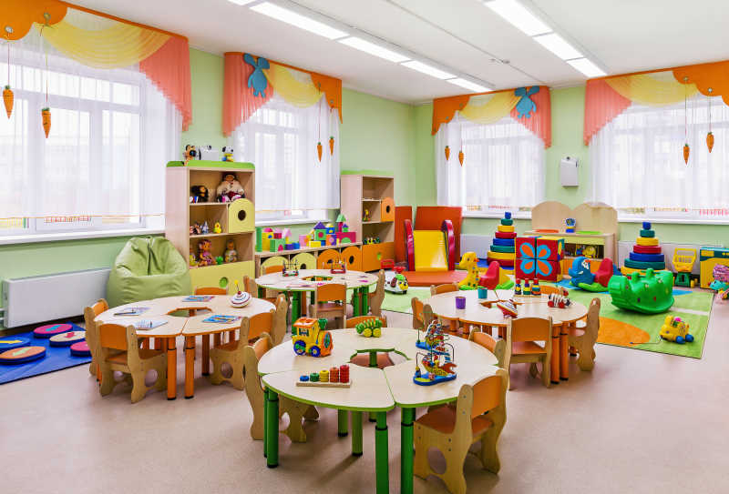 幼儿园孩子们的游戏室