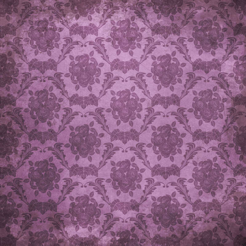 紫色无缝花卉图案背景