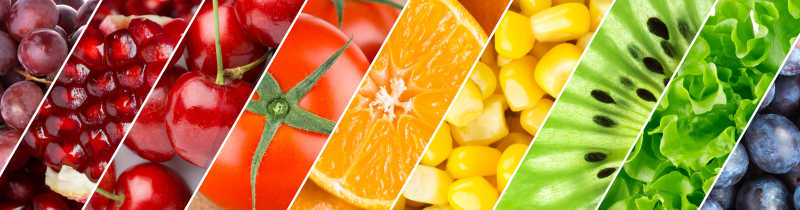 健康的水果蔬菜