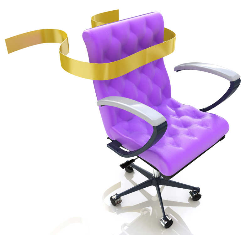 紫色办公椅