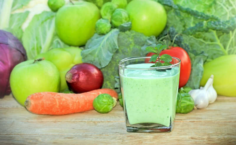 绿色的蔬菜汁