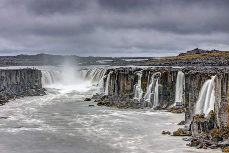 冰岛北部的塞尔福斯瀑布