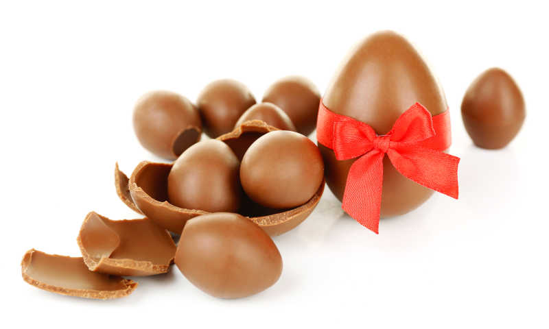 独特的巧克力复活节彩蛋