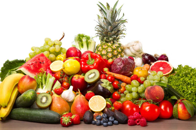 健康什锦蔬菜水果