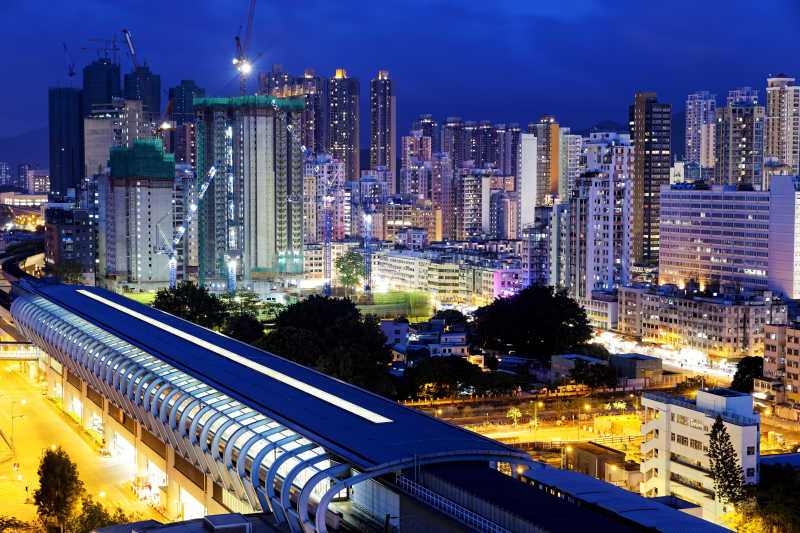 香港美丽的城市夜景