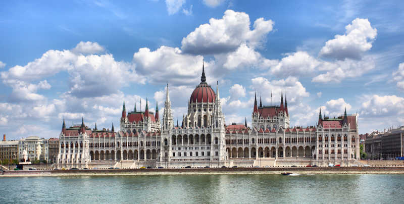 布达佩斯匈牙利议会全景