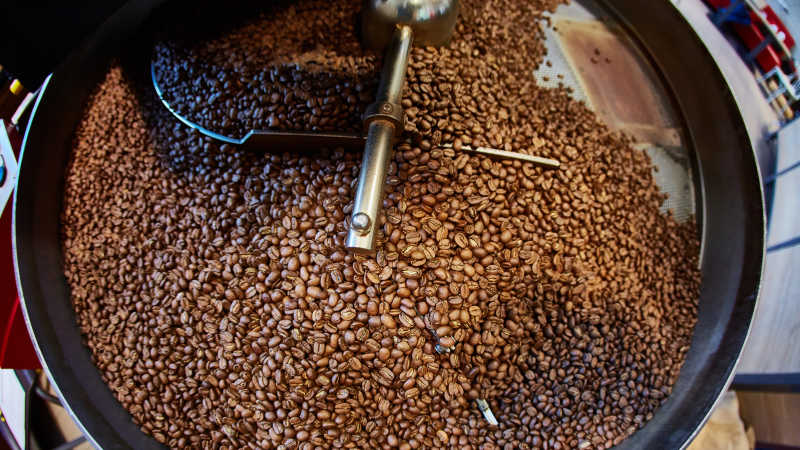 制作土耳其咖啡的咖啡豆