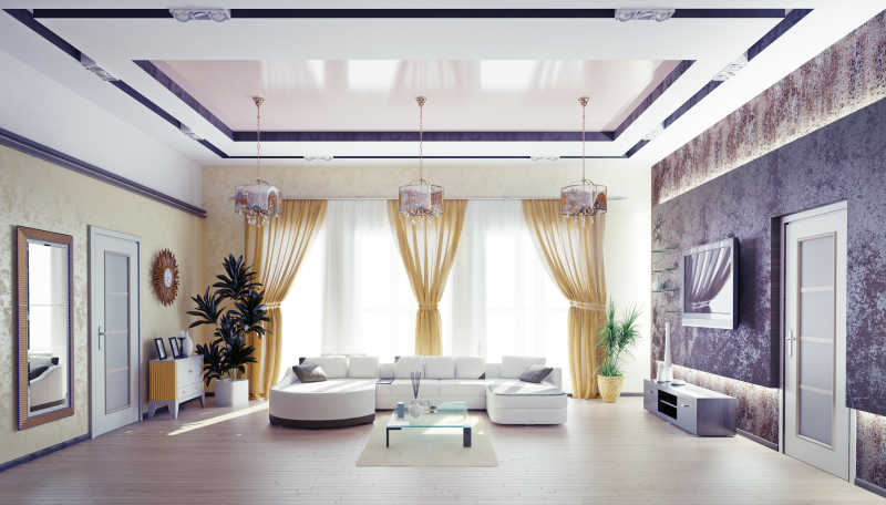 现代居室室内设计3D概念