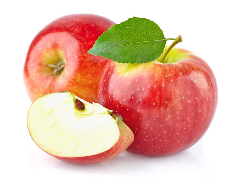 红苹果和苹果片