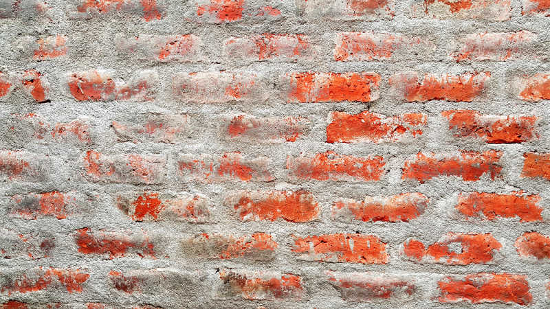老旧红色砖墙背景